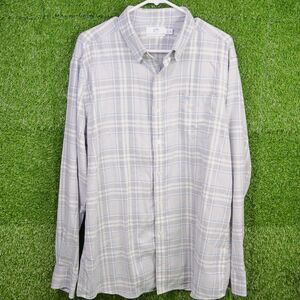 Southern Tide Casual Button Down Plaid Long Sleeve Shirt - Men's Size XL